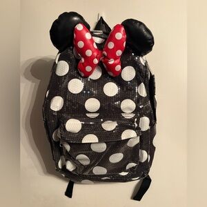 Disney Parks sequin Minnie Mouse backpack